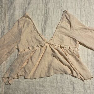 Beautiful Peasant long sleeve V top